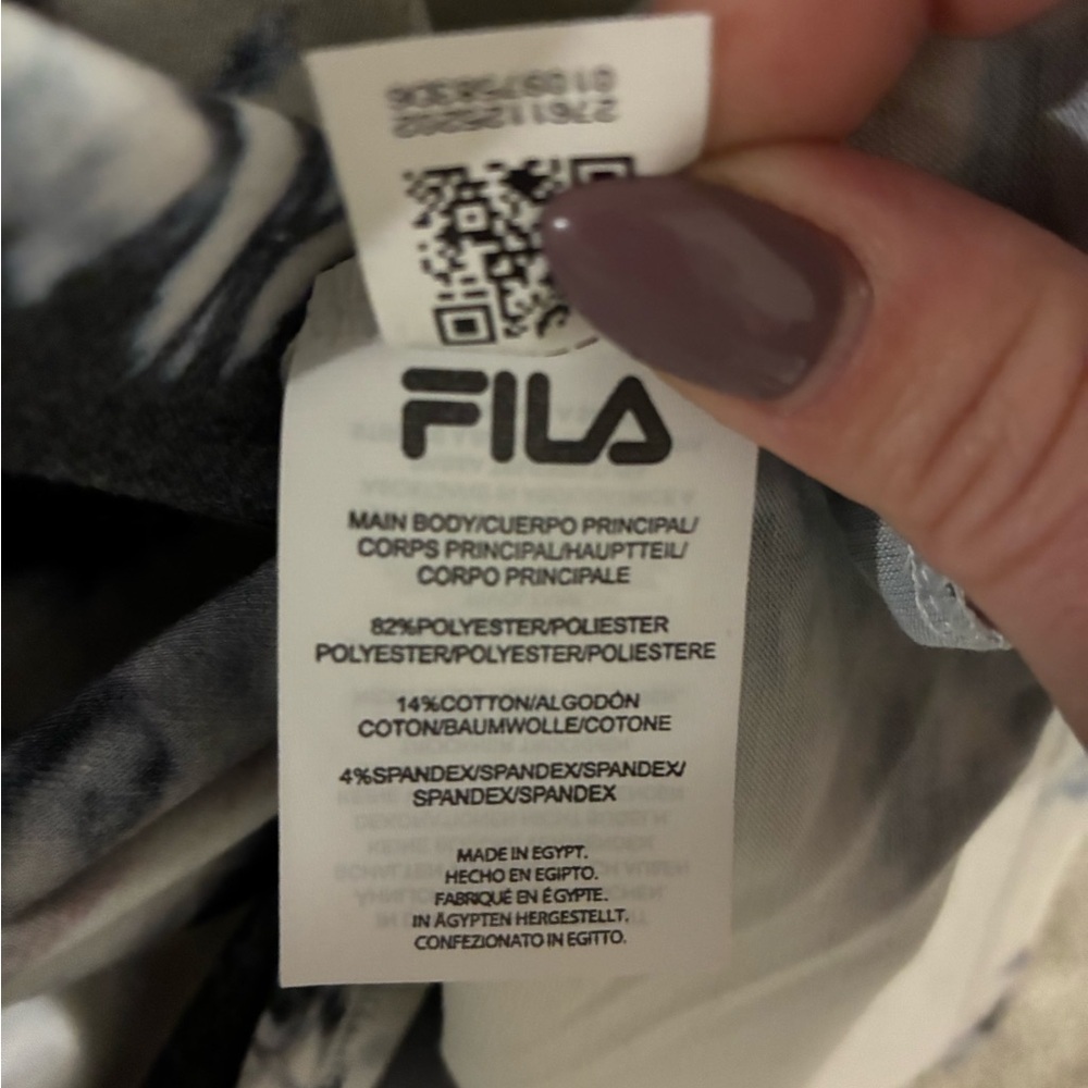 💰Fila Train Gain Tee Shirt Plus Size 3XL Soft Lightweight Activewear Top Tye Dye - Picture 5 of 6